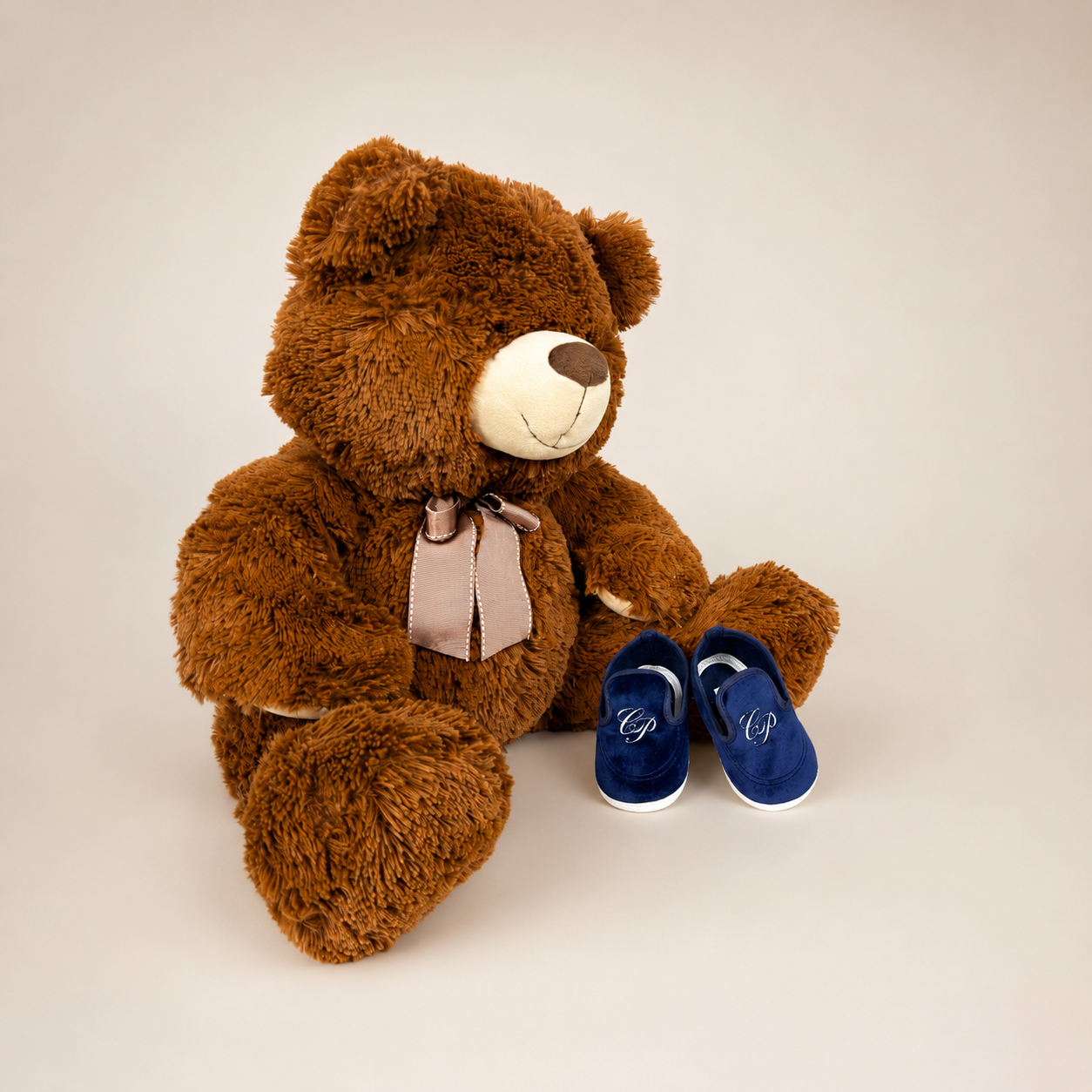 Mocassino neonato elegante blu