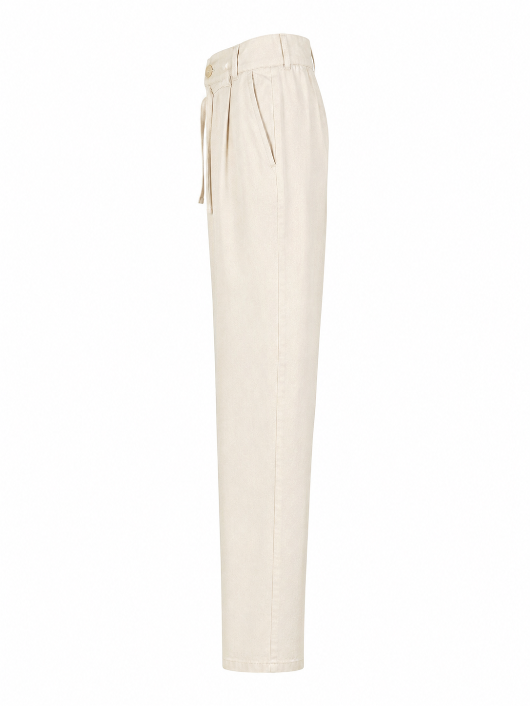 Sand linen blend trousers for boys