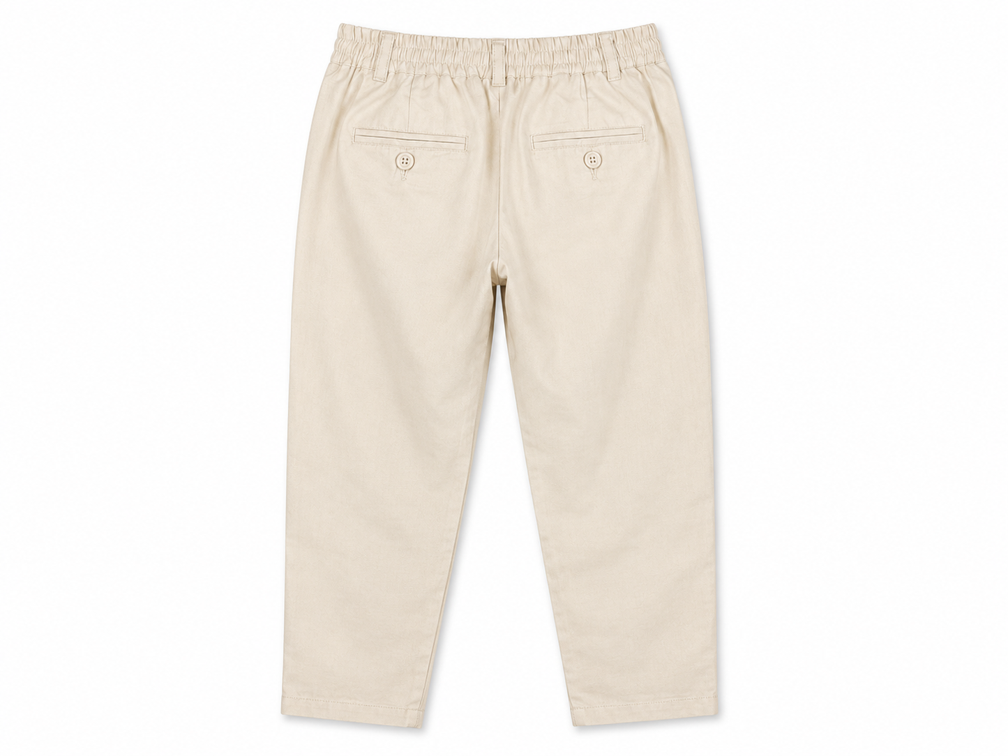 Sand linen blend trousers for boys