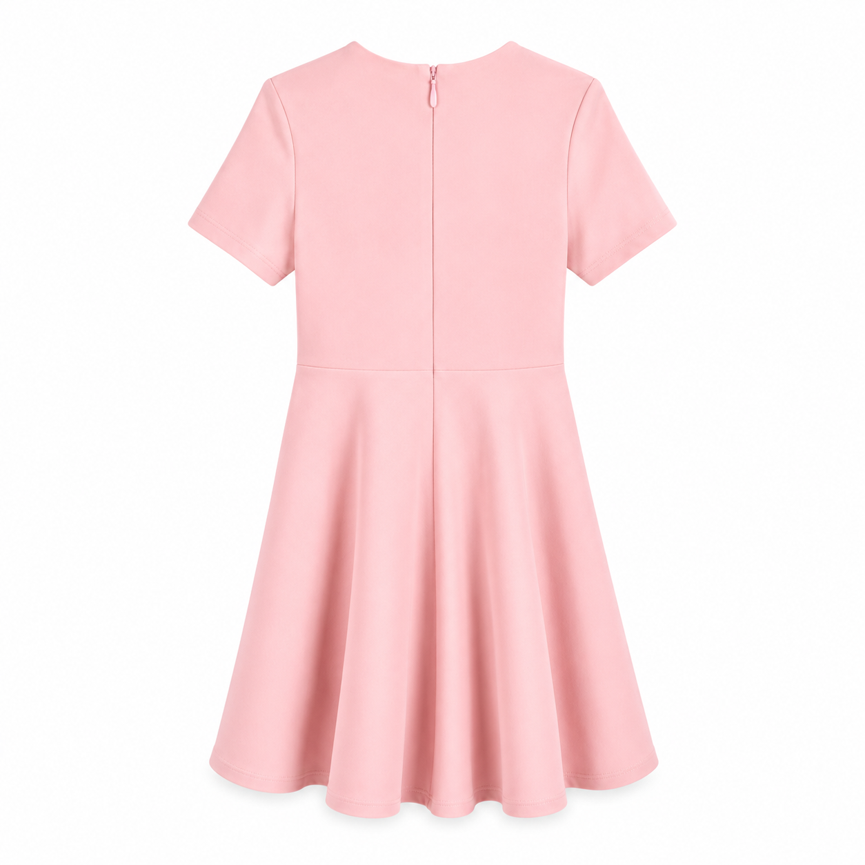 Abito bambina con punto vita intrecciato rosa