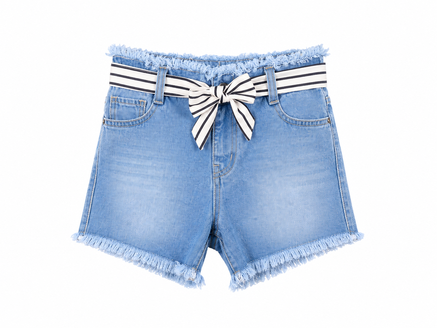 Completo casual estivo bimba jeans e celeste
