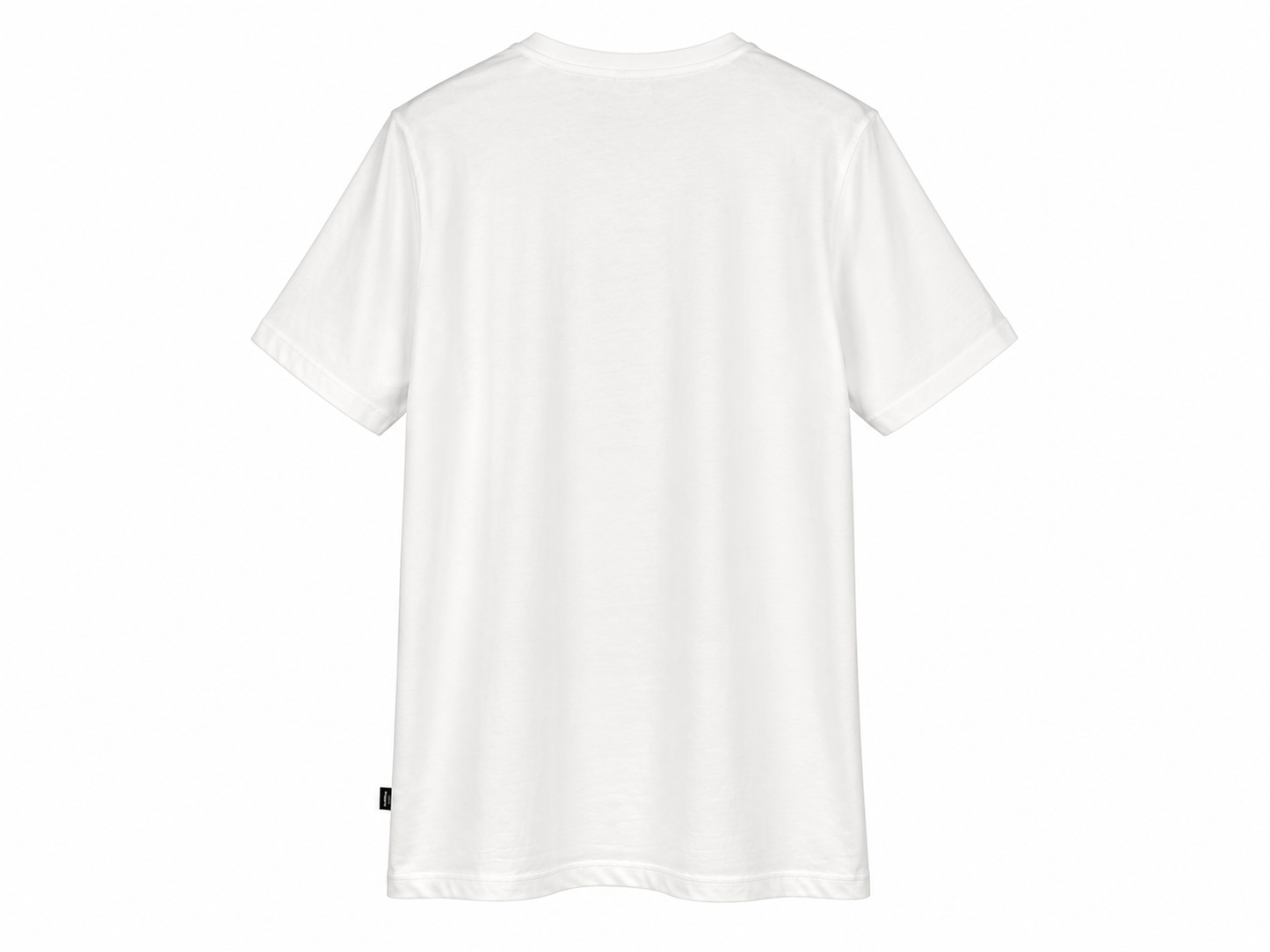 T-shirt bambino bianca con stampa frontale verde