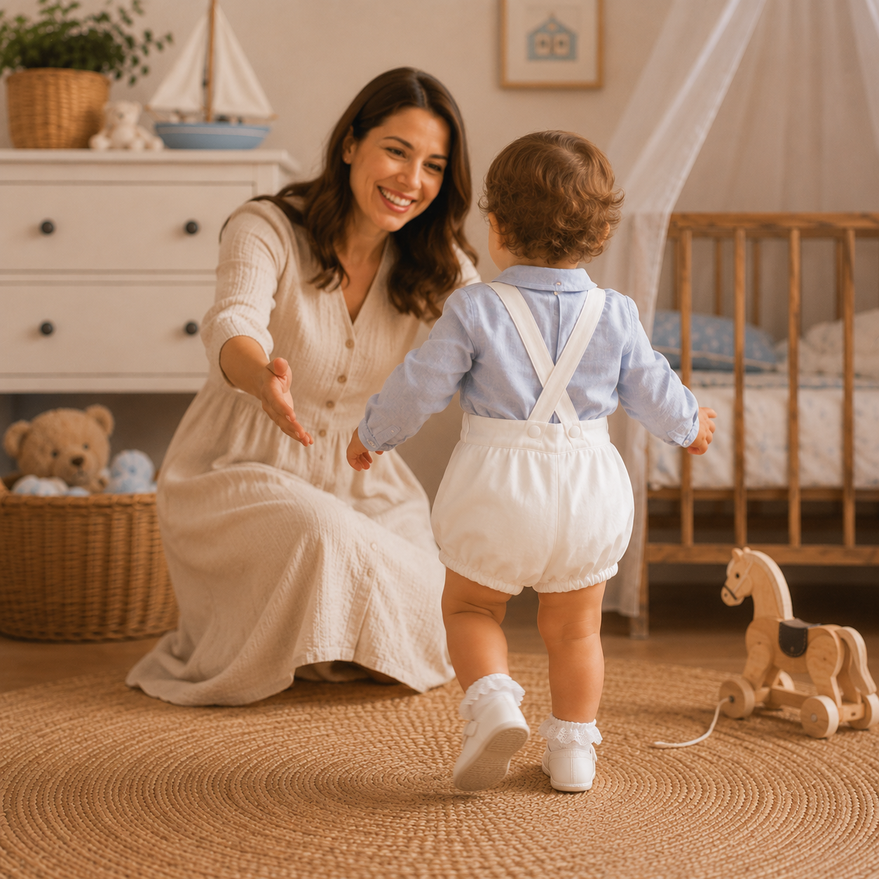 Baby ceremony romper elegance