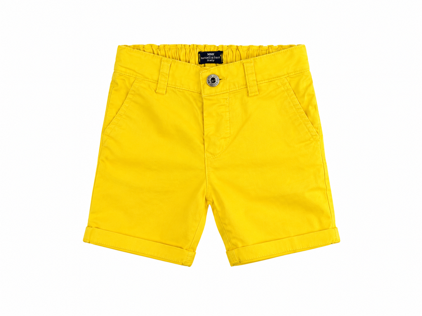 Saffron yellow Bermuda shorts