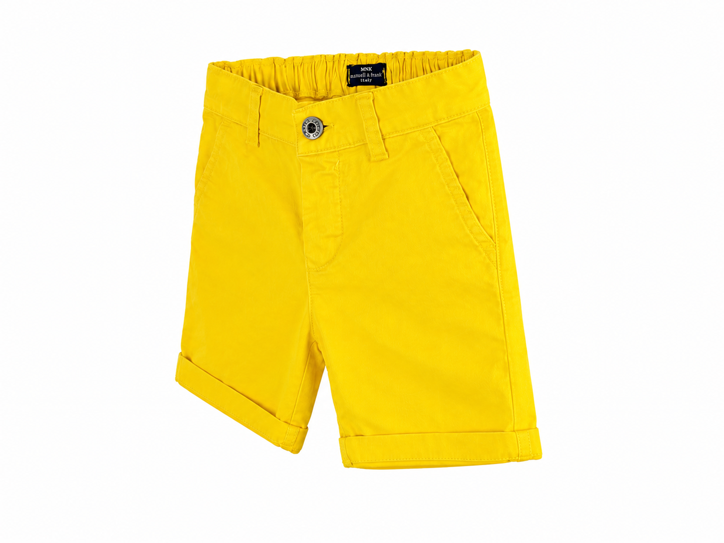 Saffron yellow Bermuda shorts