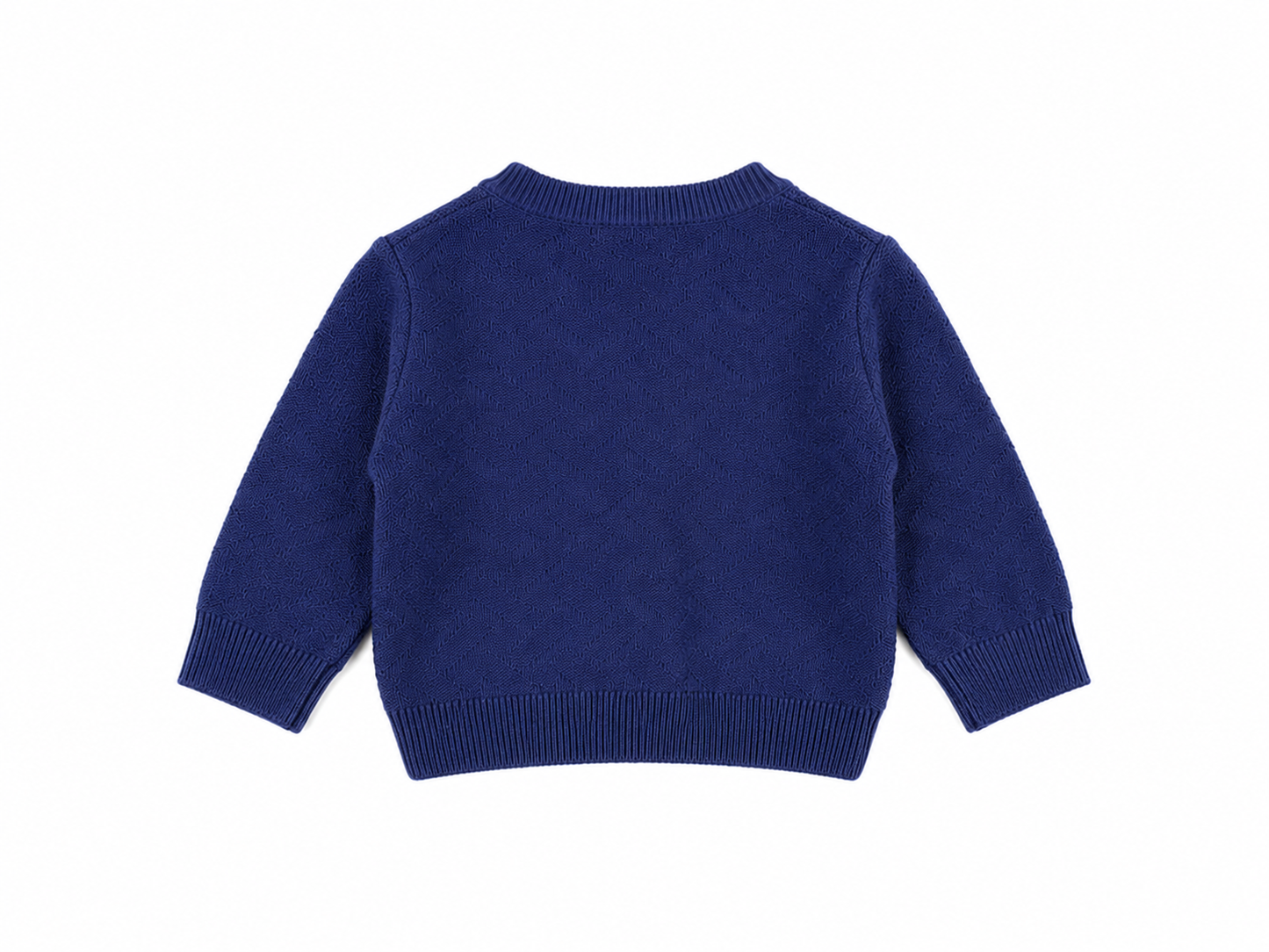 Baby blue textured knit cardigan