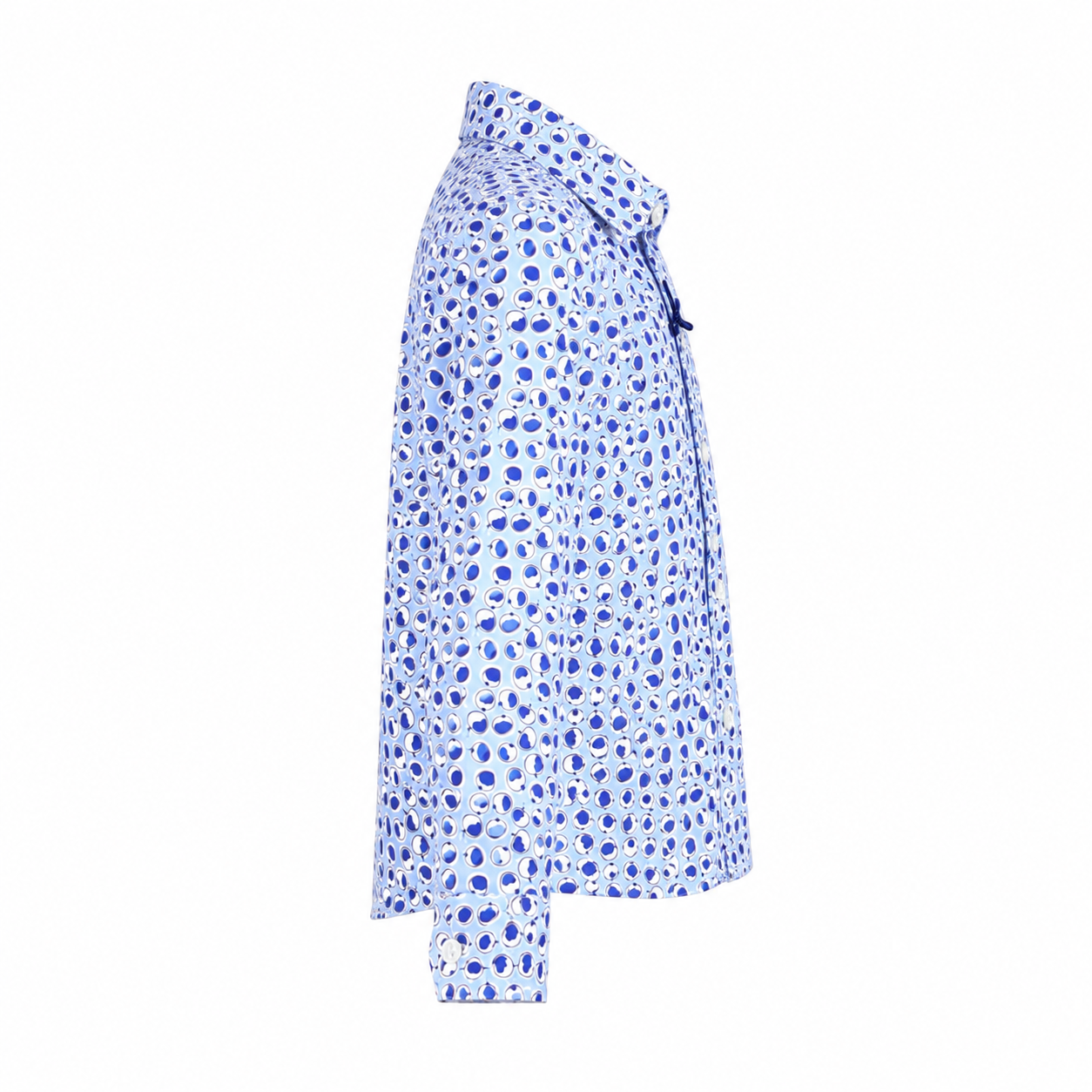 Elegant baby shirt with blue pattern
