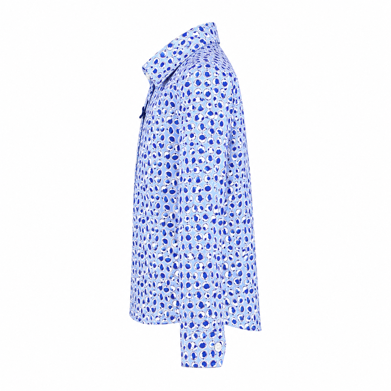 Elegant baby shirt with blue pattern