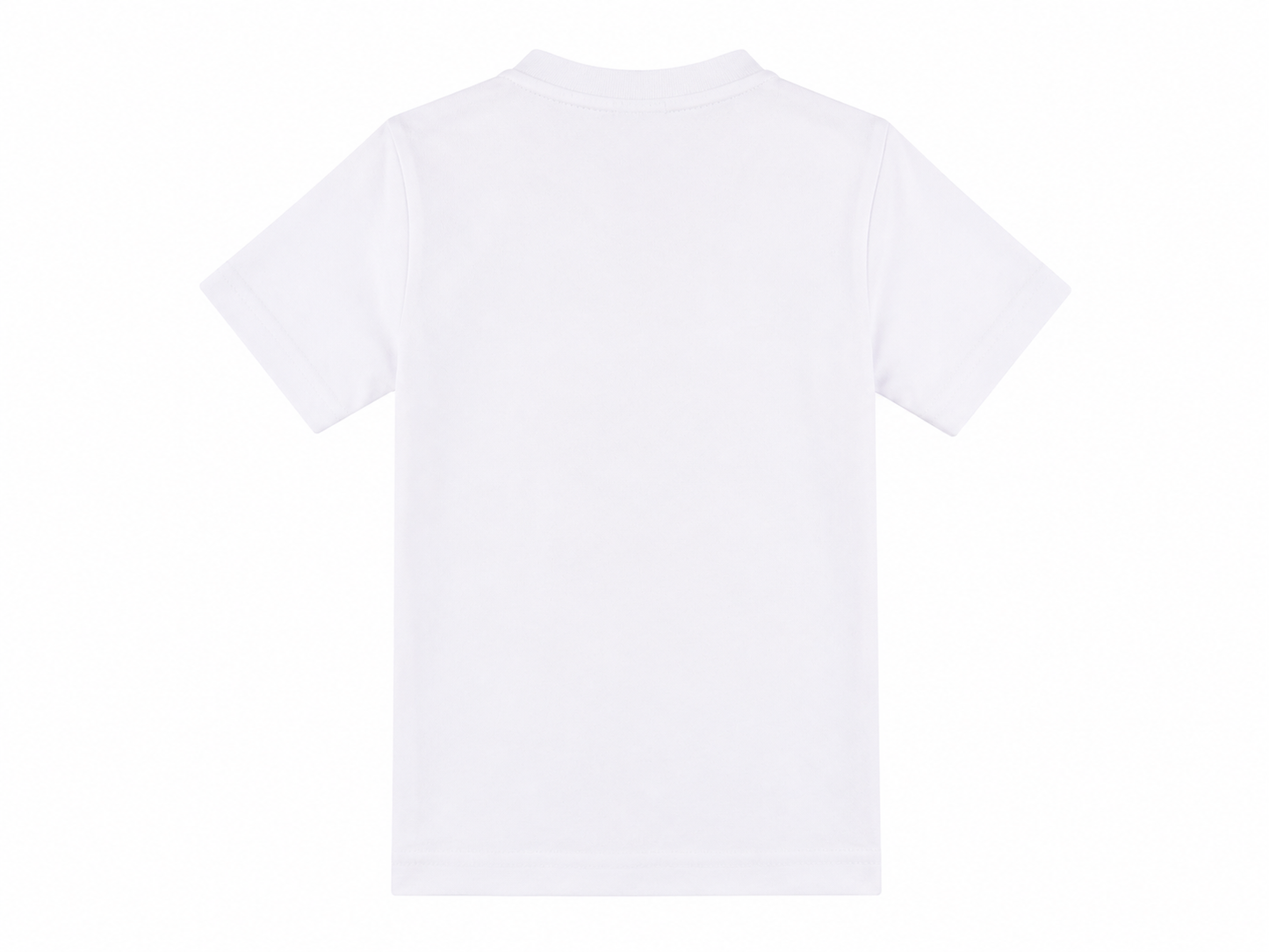 T-shirt bianca basic con taschino blu jeans
