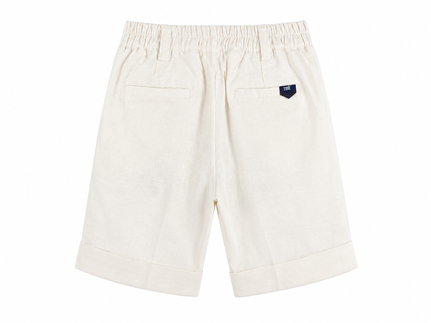 Elegant off-white Bermuda shorts