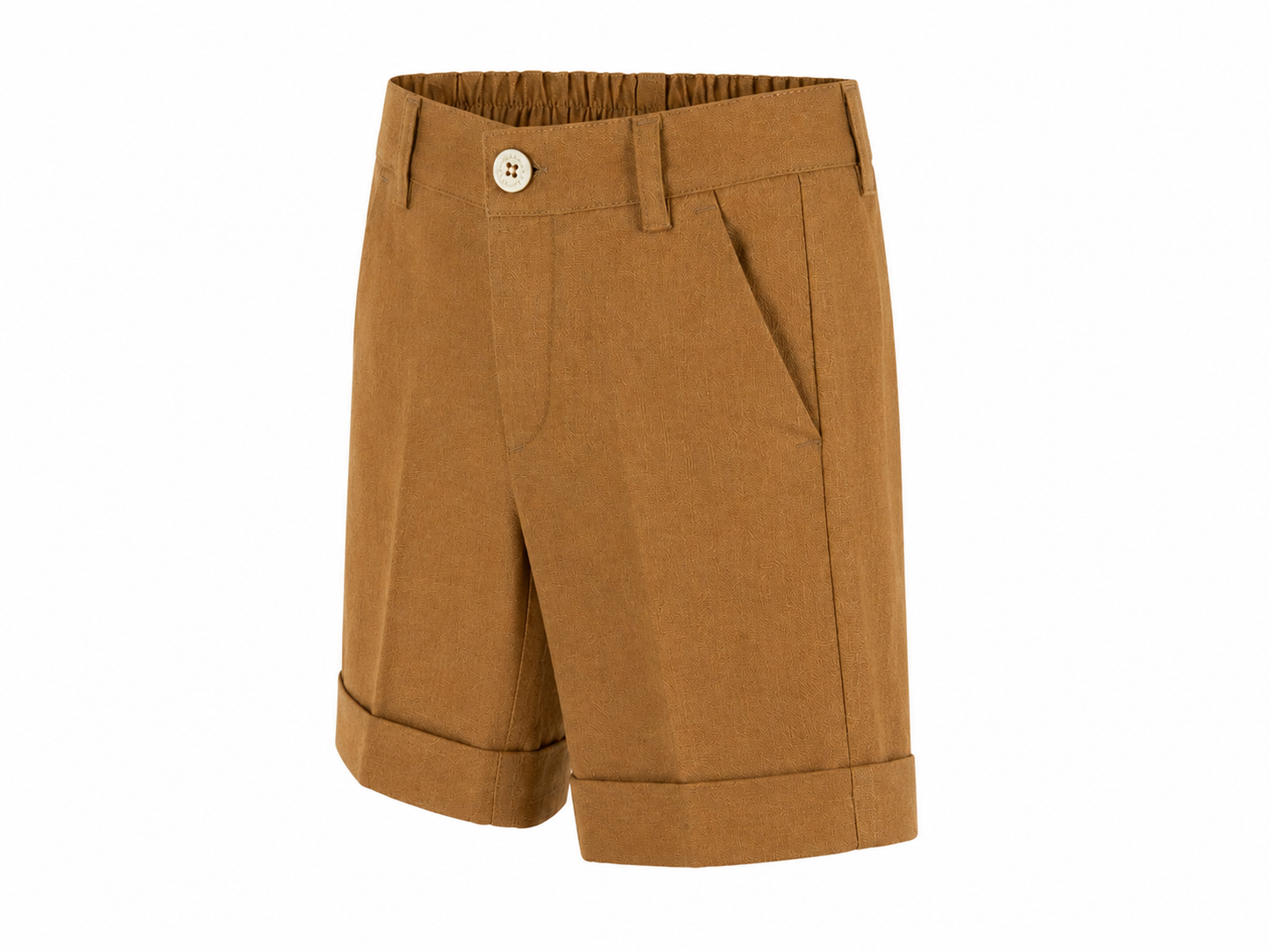 Elegant tobacco Bermuda shorts
