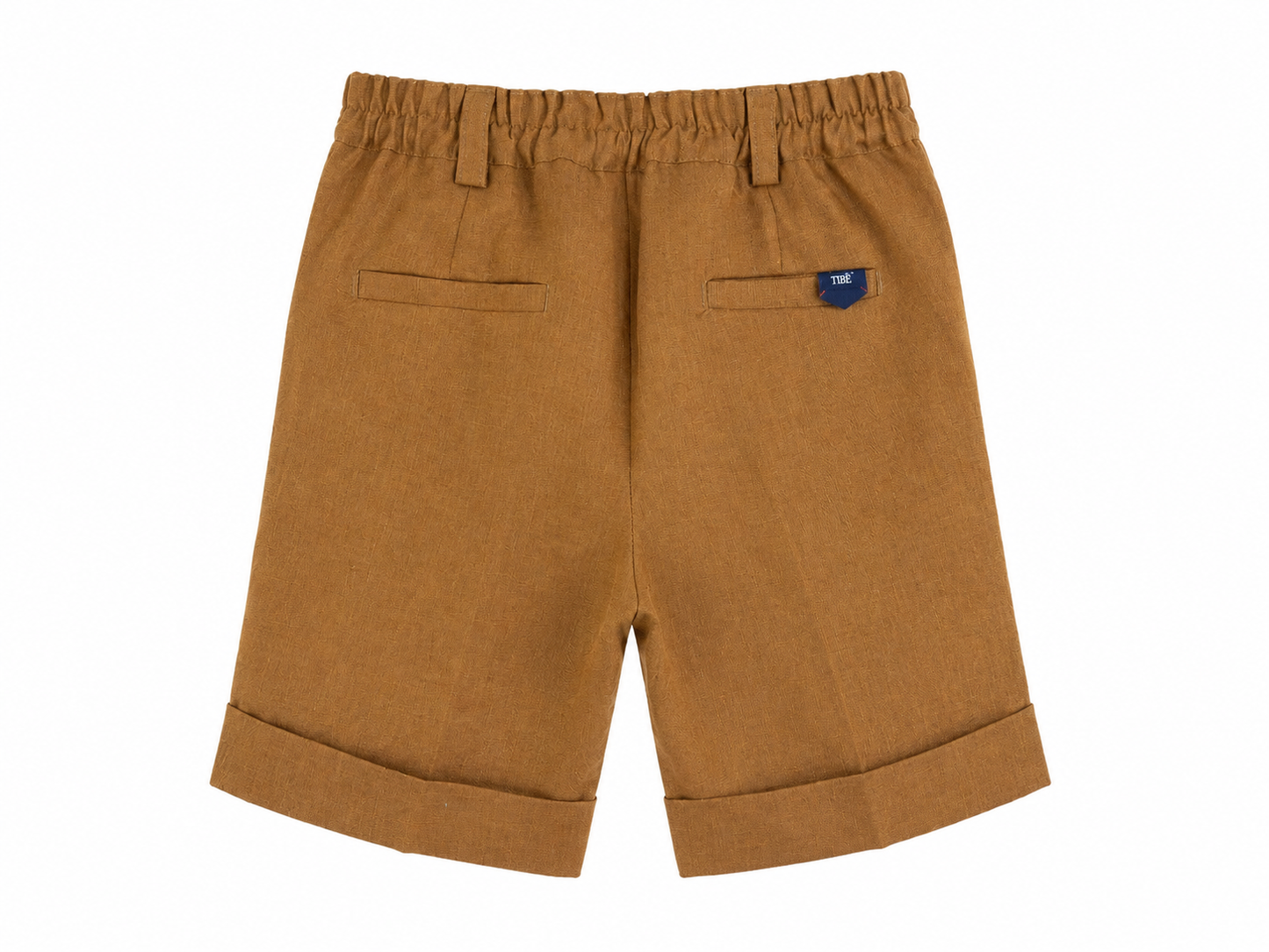 Elegant tobacco Bermuda shorts