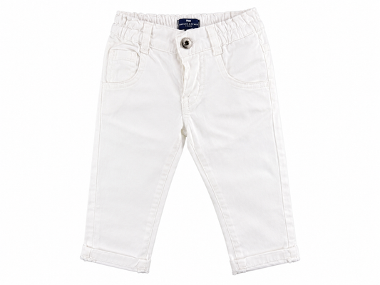 Pantalone bianco elasticizzato modello skinny