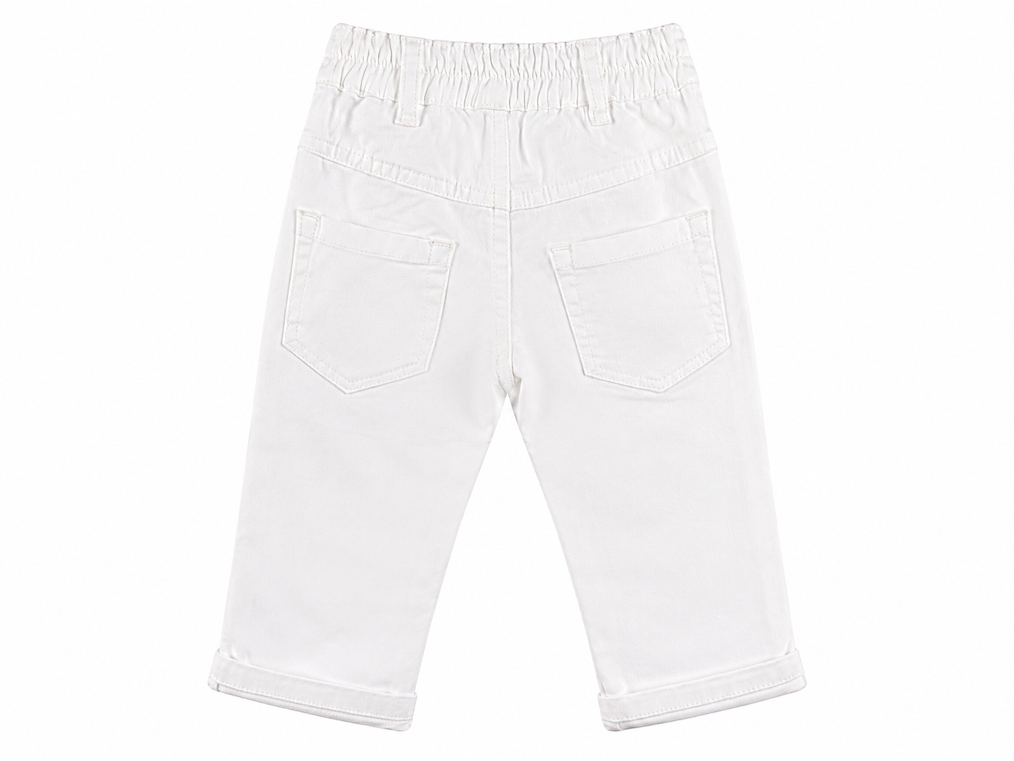 Pantalone bianco elasticizzato modello skinny