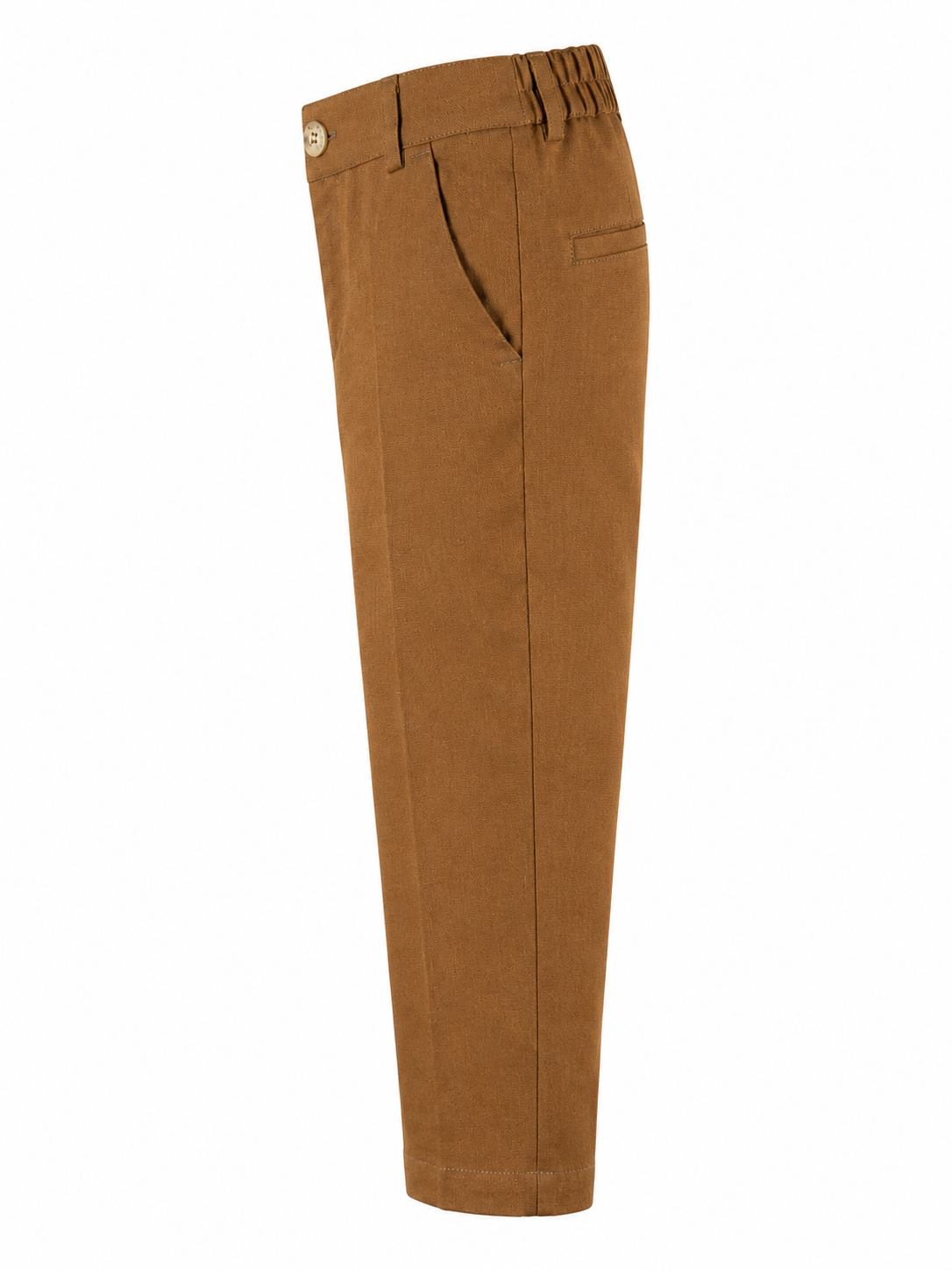 Pantalone lino tabacco