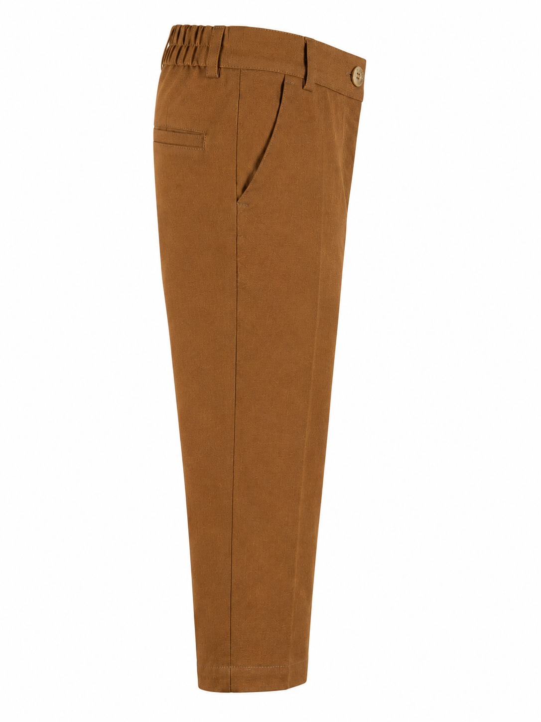 Pantalone lino tabacco
