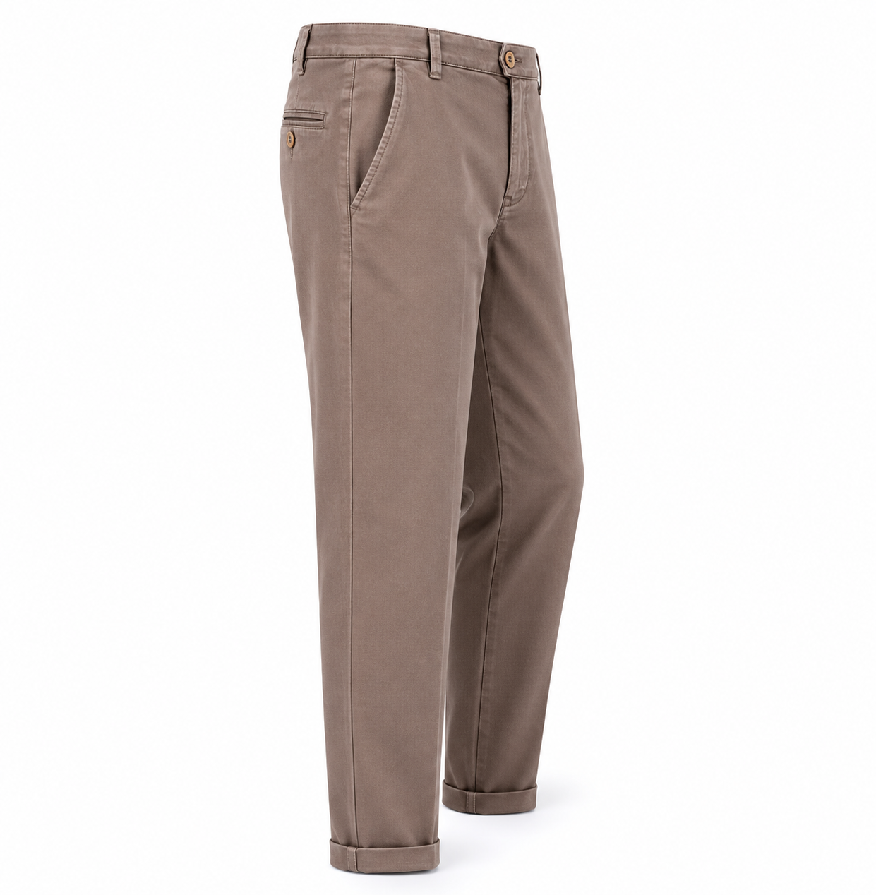 Taupe gabardine trousers for boys