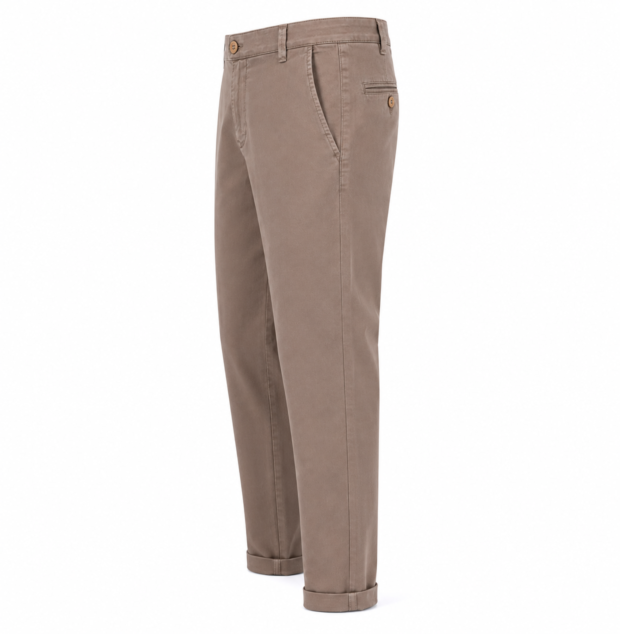 Taupe gabardine trousers for boys