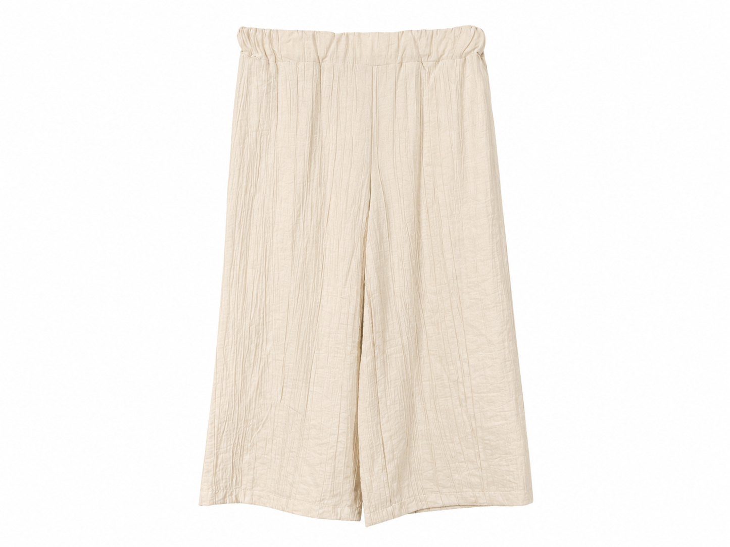 Completo bambina 3 pezzi con pantalone sabbia e bianco