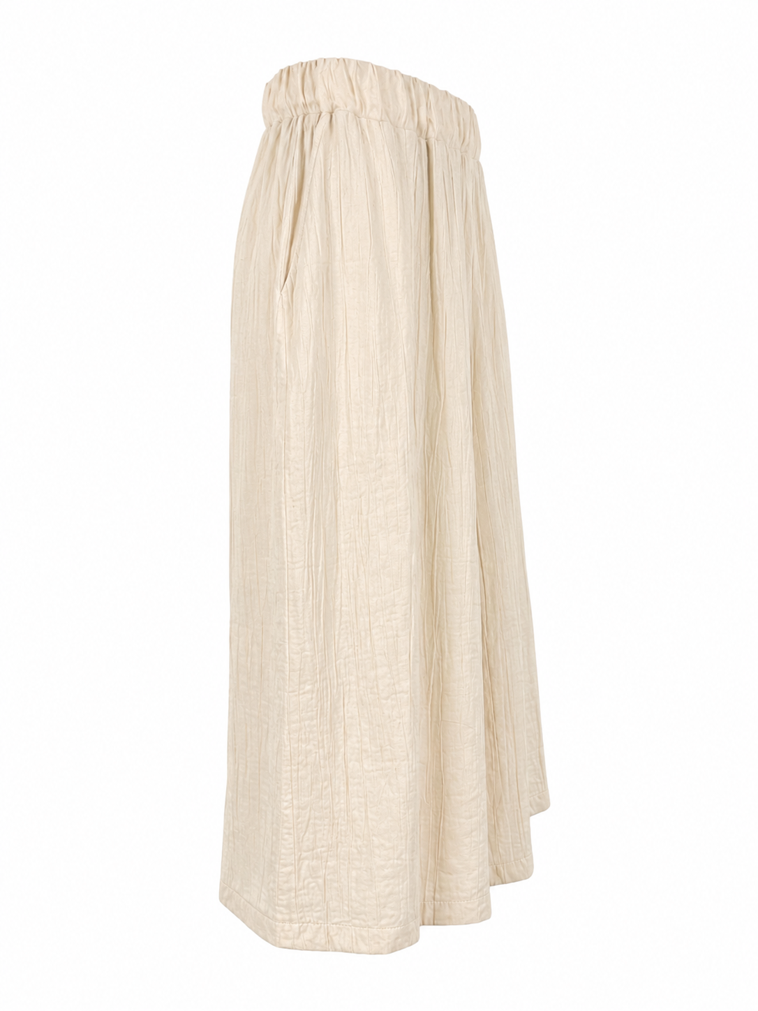Completo bambina 3 pezzi con pantalone sabbia e bianco