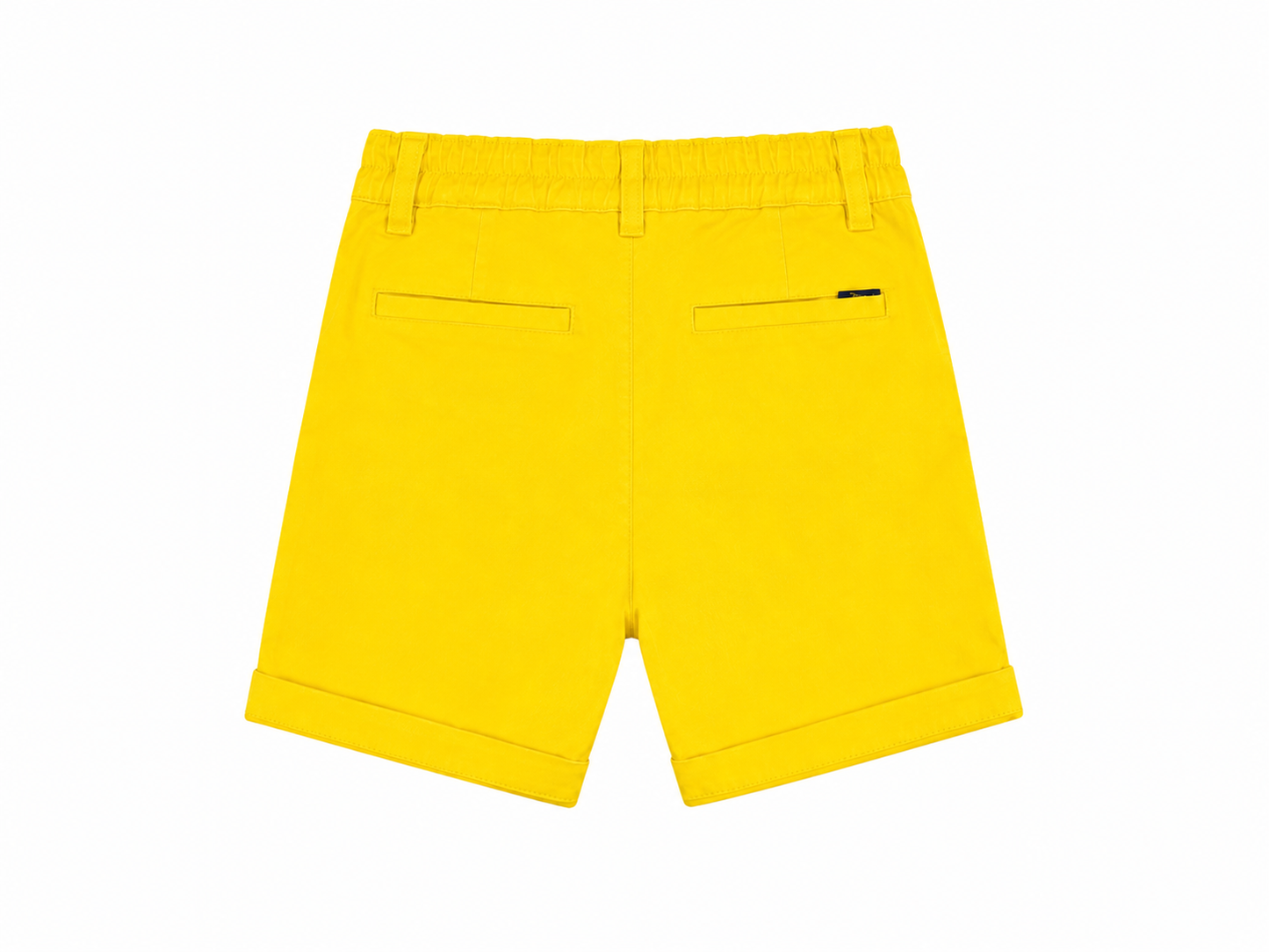 Saffron yellow Bermuda shorts
