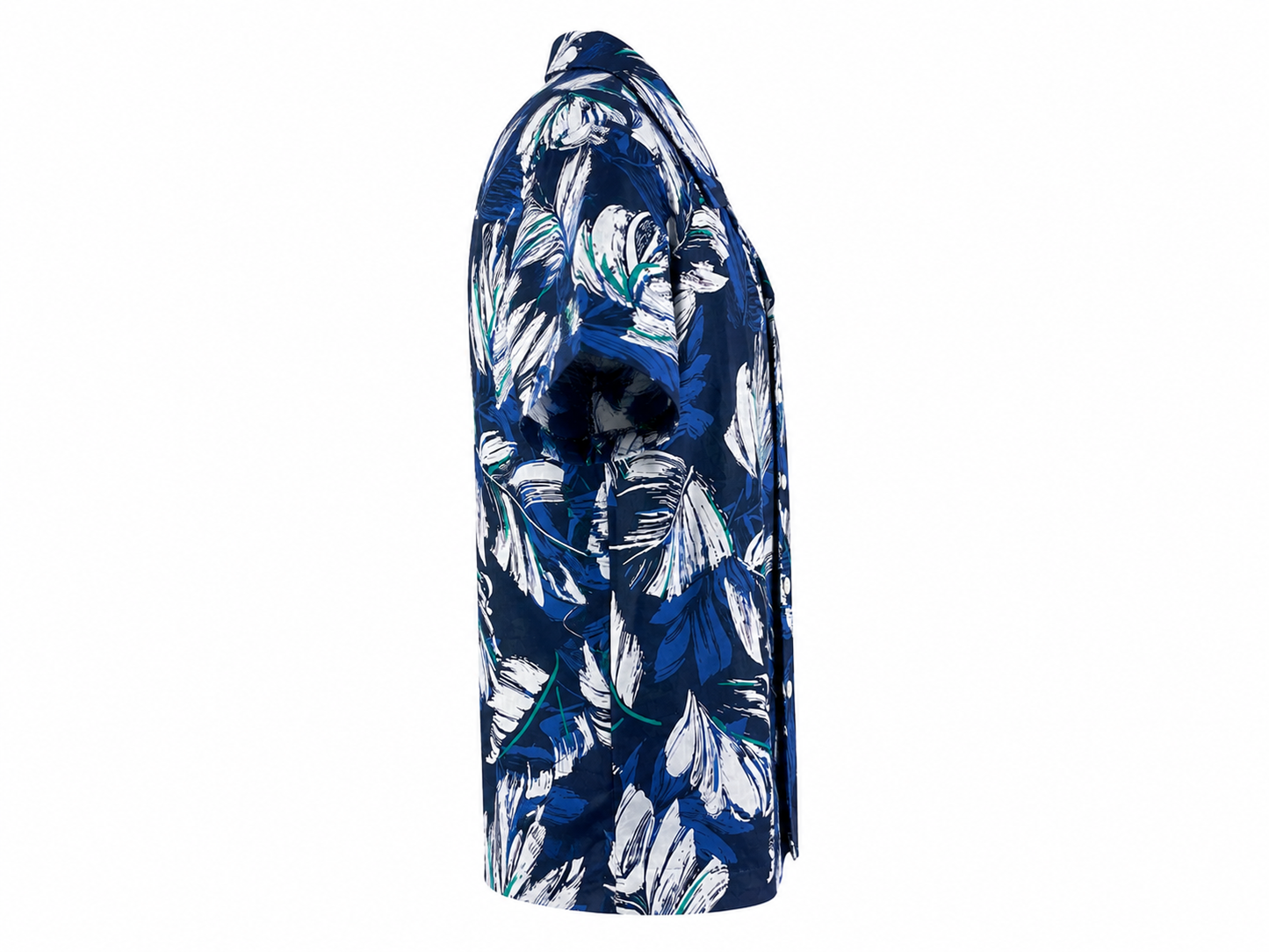Children's Hawaiian shirt with blue palm tree print