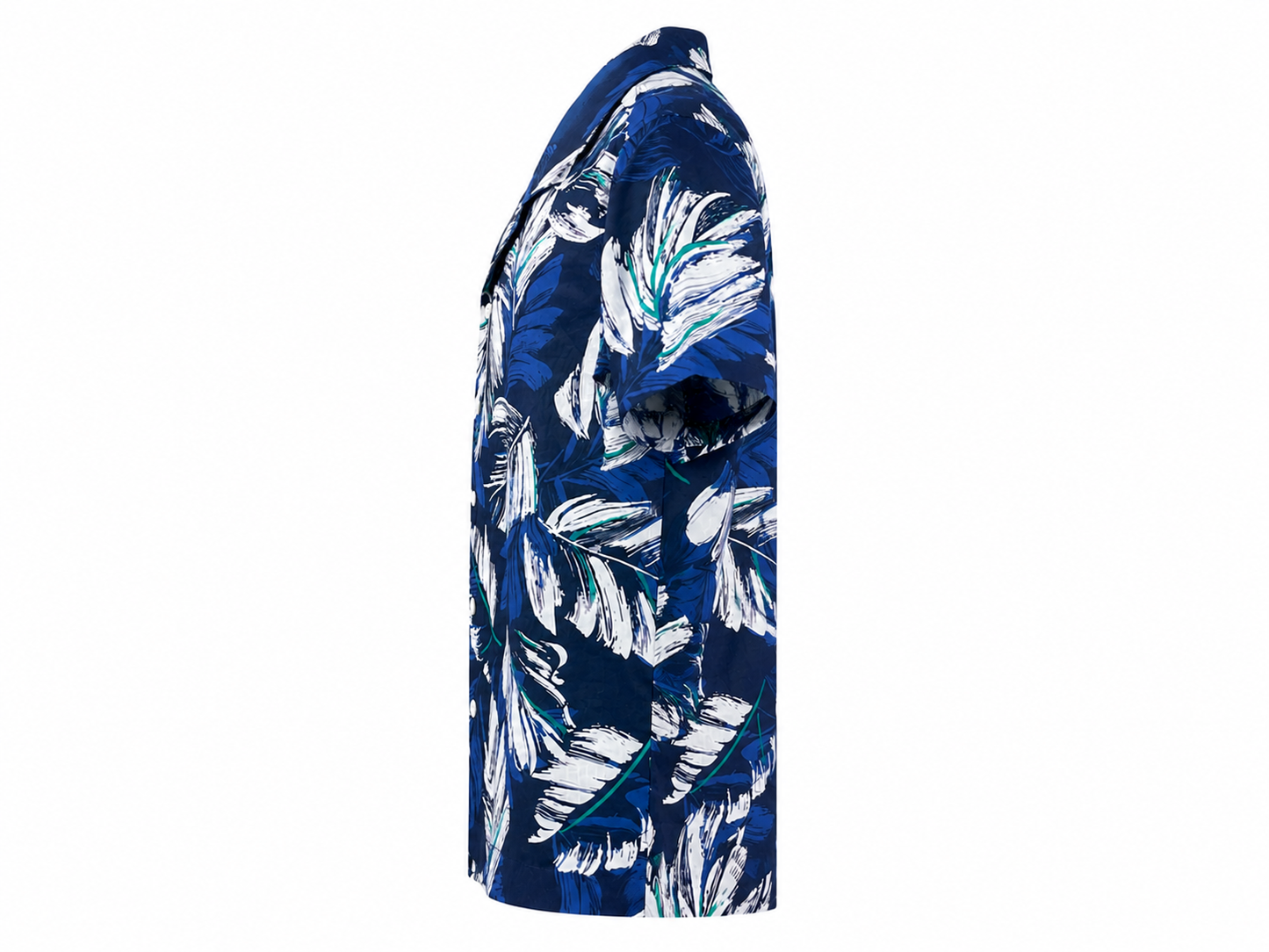 Children's Hawaiian shirt with blue palm tree print