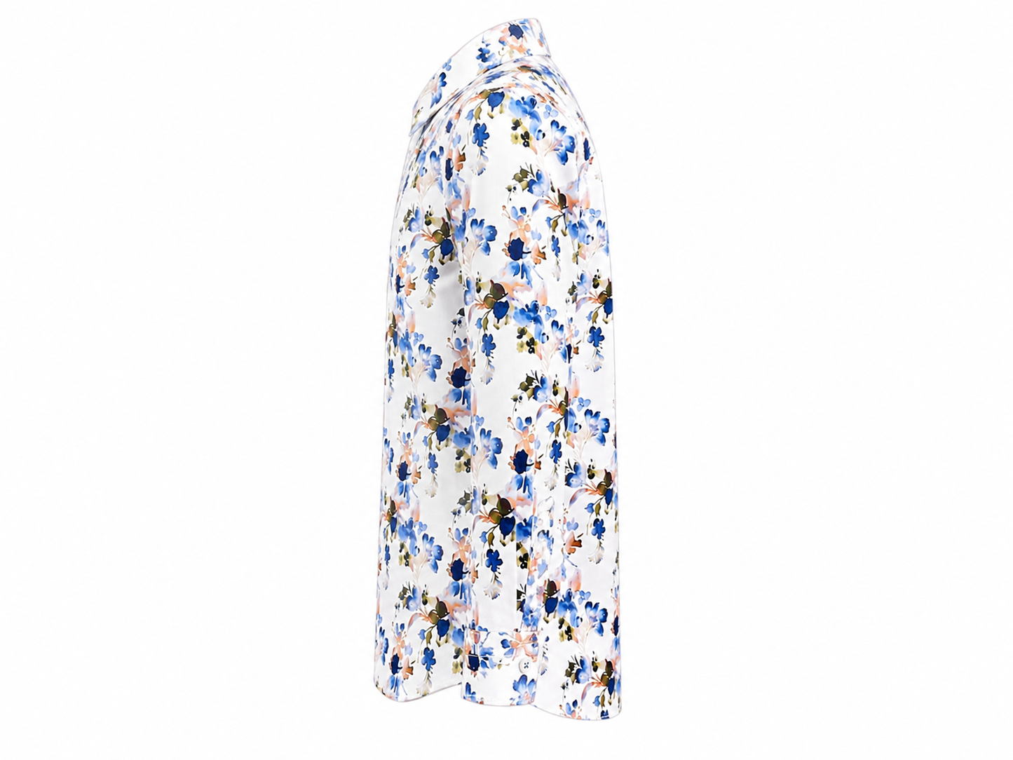 Floral print white shirt