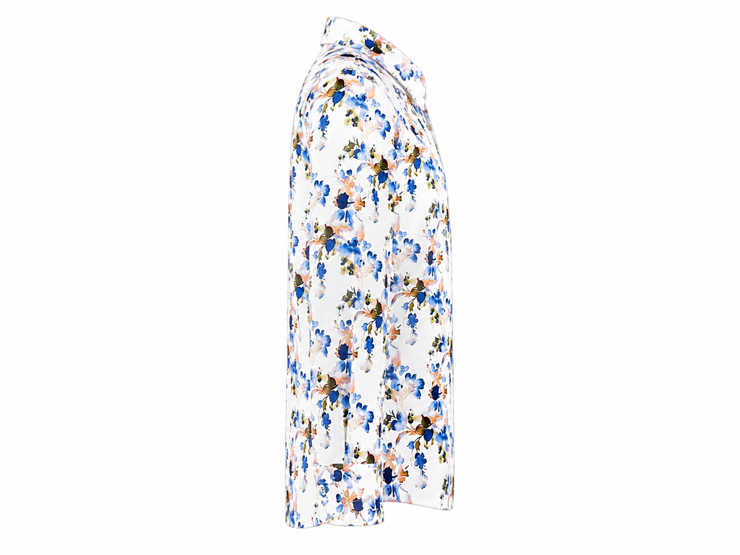 Floral print white shirt