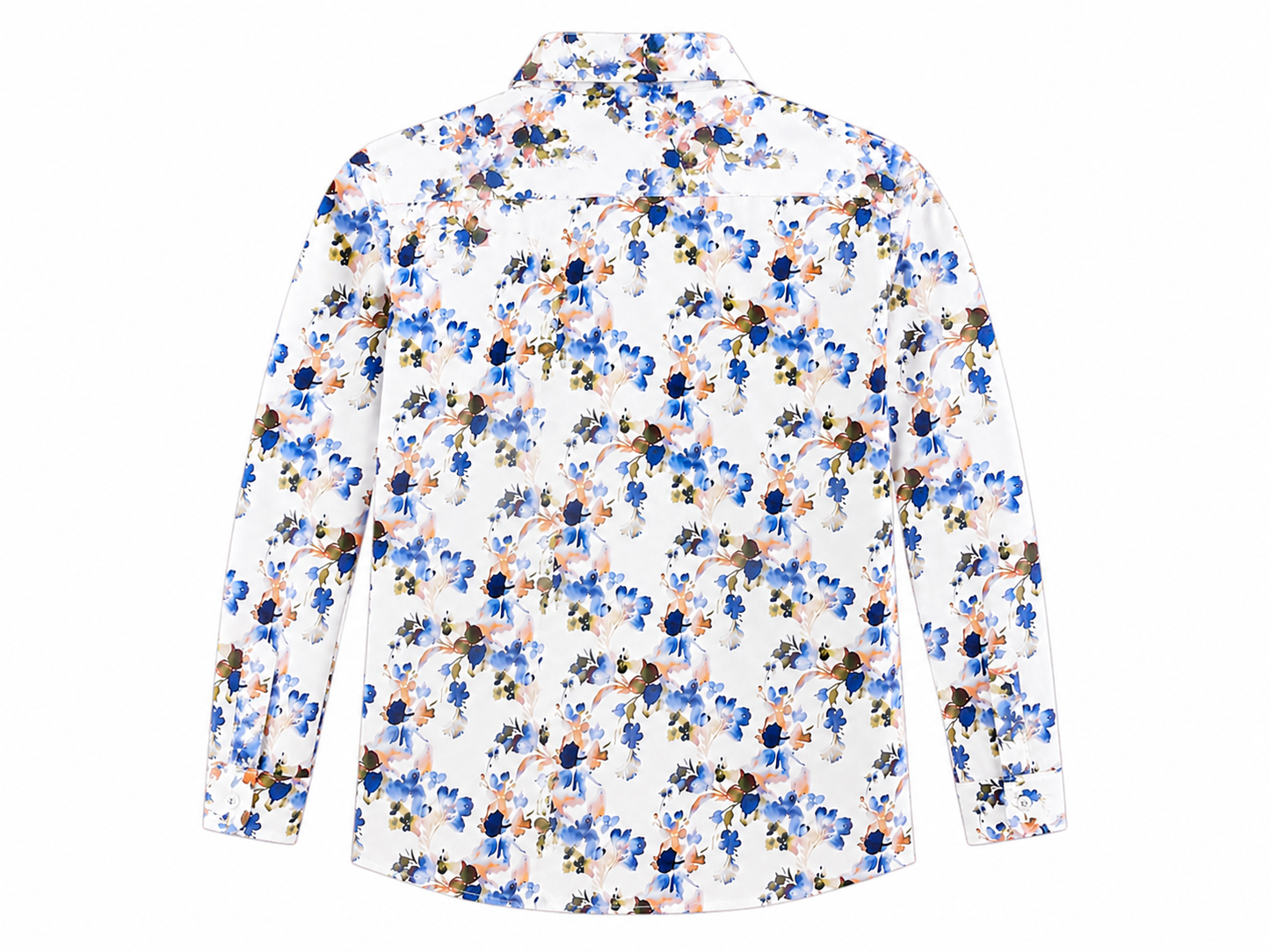 Floral print white shirt