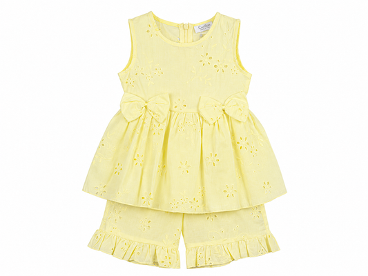2-piece sangallo outfit for baby girl
