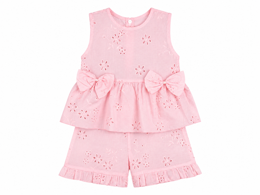 2-piece sangallo dress for baby girl