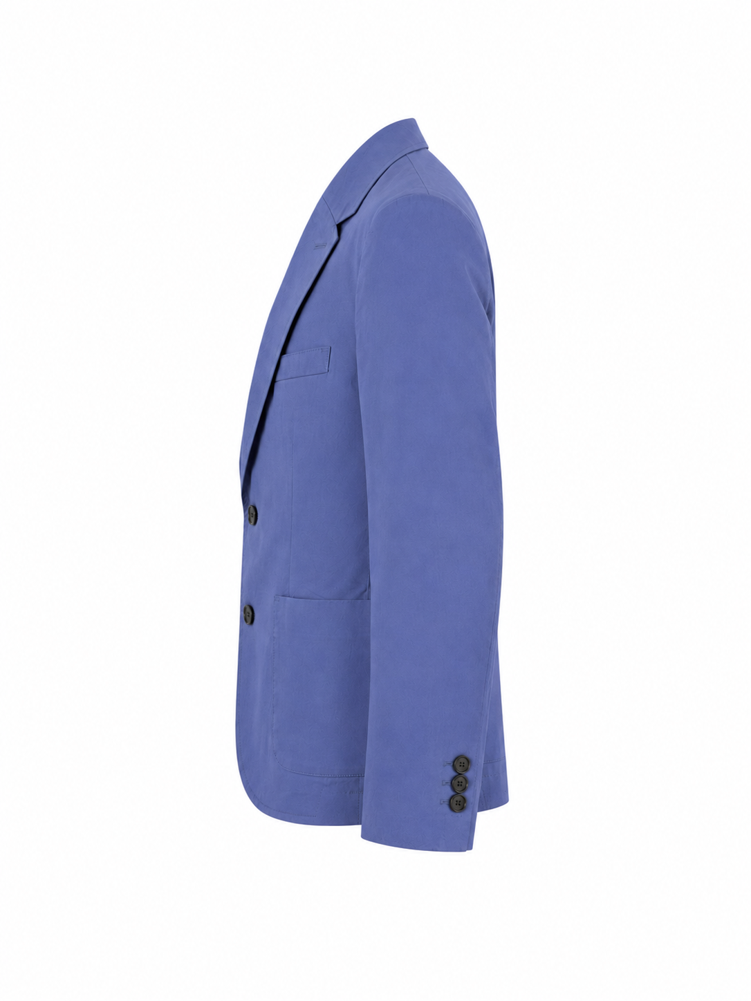 Giacca indaco in cotone naturale effetto premium