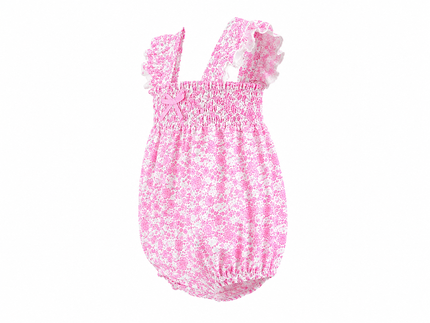 Pagliaccetto neonata in cotone con fascetta