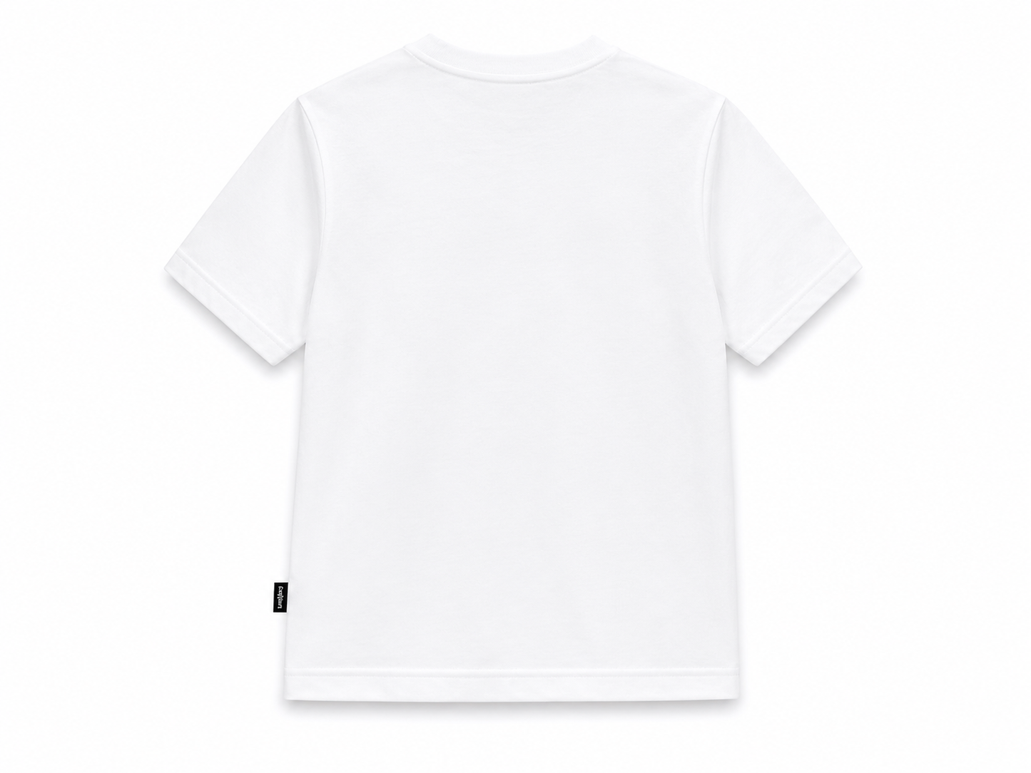 T-shirt bambino basic in cotone con stampa frontale