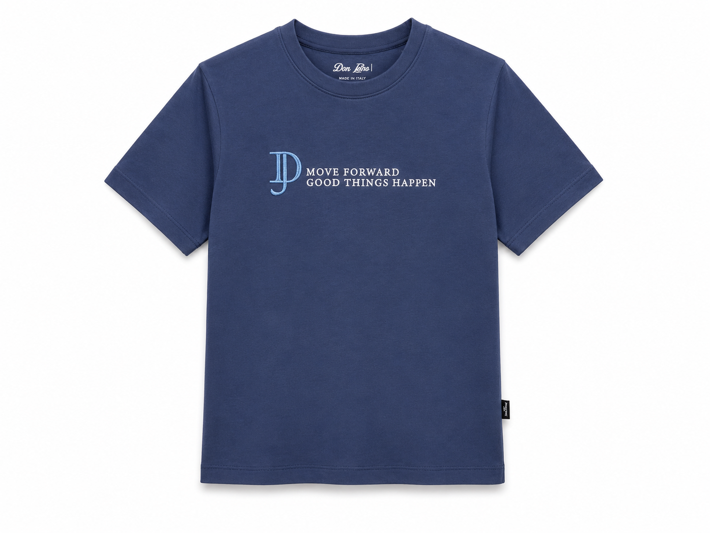 T-shirt bambino basic in cotone con stampa frontale
