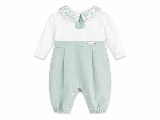 Raul baby grow white and green